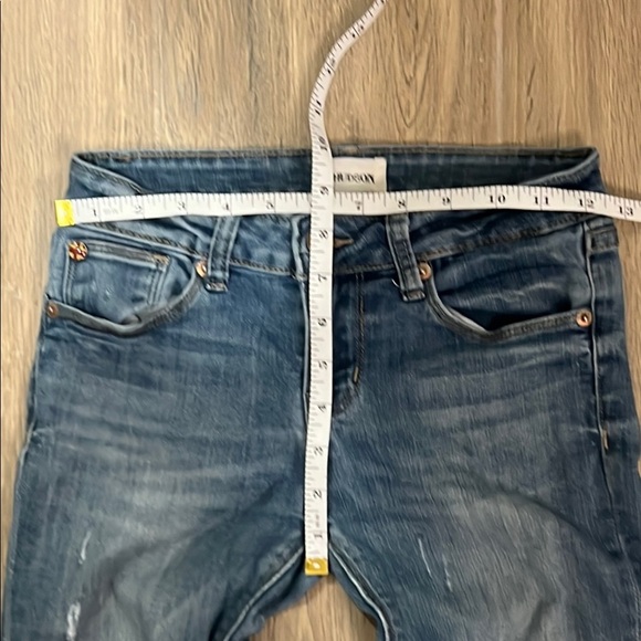 Hudson Jeans Girls Distressed Slim-Fit Denim Roll Cuff Crop Slim Vintage Skinny - Picture 10 of 14